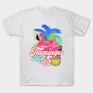 Pink Flamingo, Vacay Mode on, Summer Holiday Flamingo T-Shirt